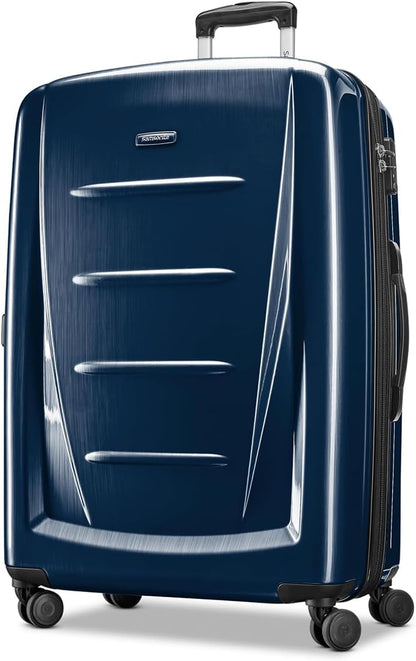 Winfield 2 Hardside Luggage with Spinner Wheels, Carry-On 20-Inch, Deep Blue