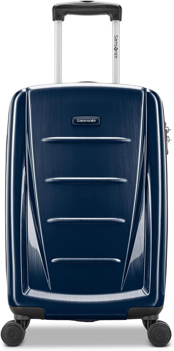 Winfield 2 Hardside Luggage with Spinner Wheels, Carry-On 20-Inch, Deep Blue