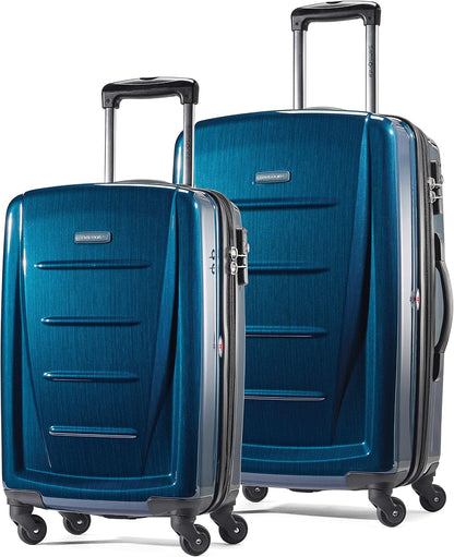 Winfield 2 Hardside Luggage with Spinner Wheels, Carry-On 20-Inch, Deep Blue