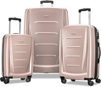 Winfield 2 Hardside Luggage with Spinner Wheels, Carry-On 20-Inch, Deep Blue