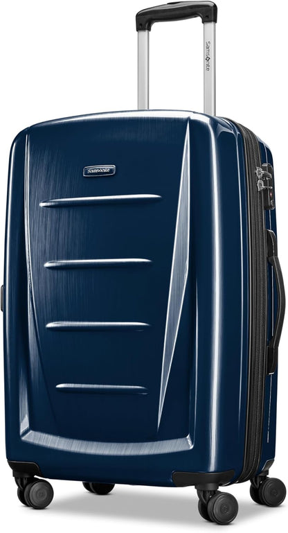 Winfield 2 Hardside Luggage with Spinner Wheels, Carry-On 20-Inch, Deep Blue