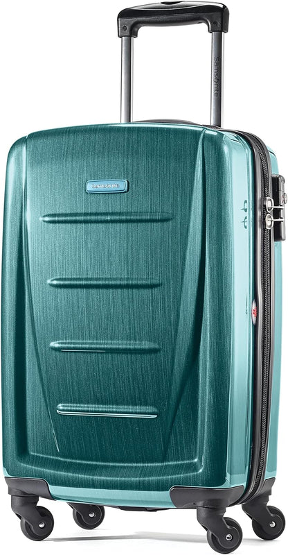 Winfield 2 Hardside Luggage with Spinner Wheels, Carry-On 20-Inch, Deep Blue