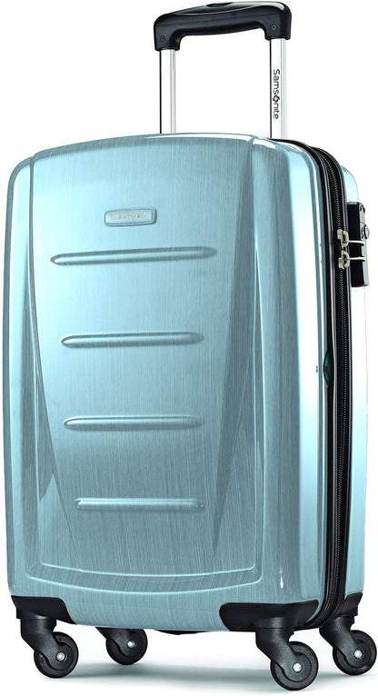 Winfield 2 Hardside Luggage with Spinner Wheels, Carry-On 20-Inch, Deep Blue