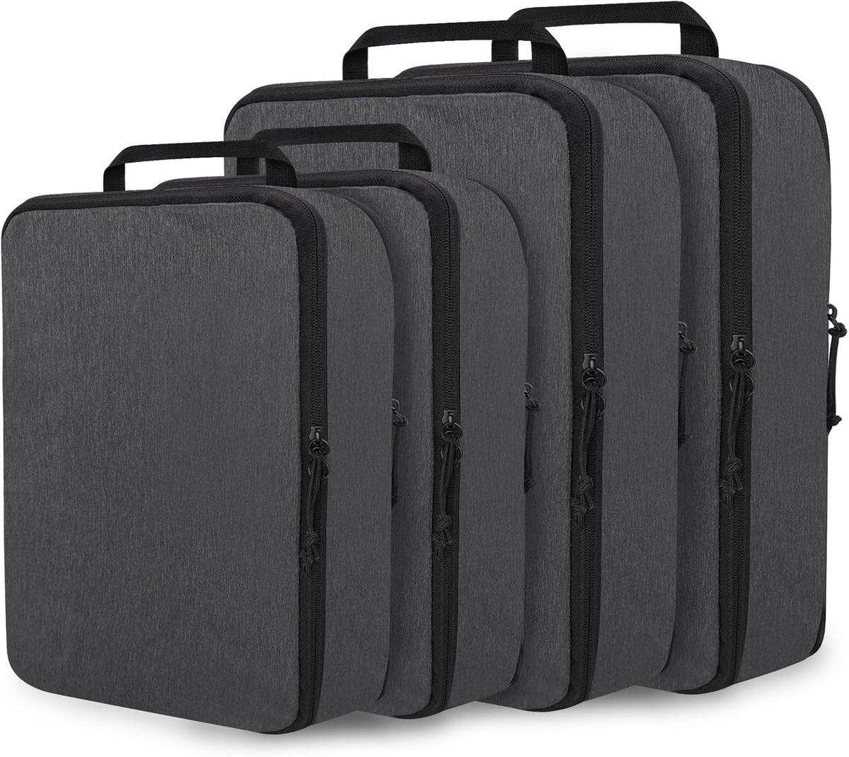 Compression Packing Cubes for Travel Essentials, 2 Set Expandable Compression Bags for Travel Packing Cubes for Suitcase Luggage Organizer Bags, Blue Mesh