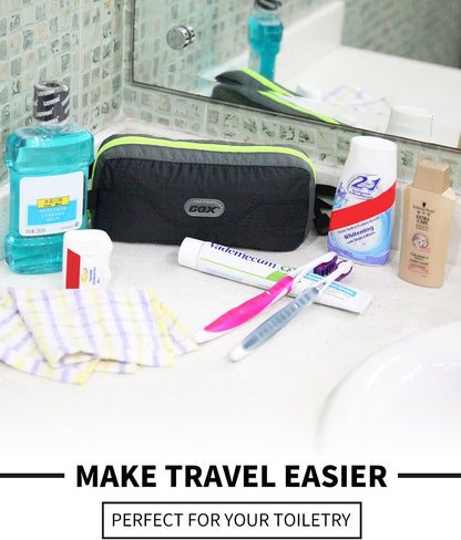 Travel Small Toiletry Bag for Men Nylon Dopp Kit Medicine Bag Travel Organizer Pouch Shave Kits for Teens Toiletry Essentials Bathroom Compact Purple 9.8 * 4.3 * 3.3 Inches