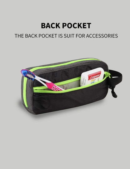 Travel Small Toiletry Bag for Men Nylon Dopp Kit Medicine Bag Travel Organizer Pouch Shave Kits for Teens Toiletry Essentials Bathroom Compact Purple 9.8 * 4.3 * 3.3 Inches