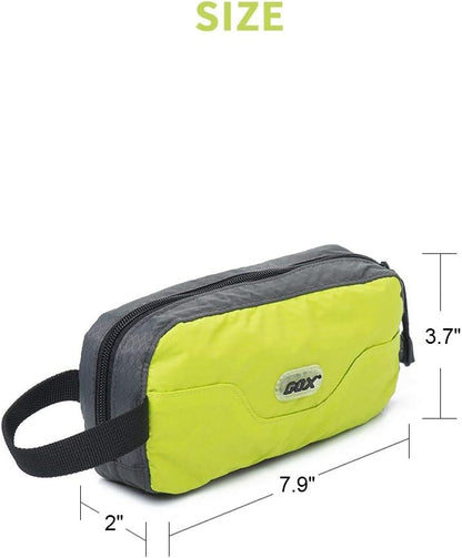 Travel Small Toiletry Bag for Men Nylon Dopp Kit Medicine Bag Travel Organizer Pouch Shave Kits for Teens Toiletry Essentials Bathroom Compact Purple 9.8 * 4.3 * 3.3 Inches