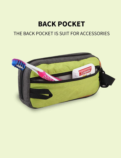 Travel Small Toiletry Bag for Men Nylon Dopp Kit Medicine Bag Travel Organizer Pouch Shave Kits for Teens Toiletry Essentials Bathroom Compact Purple 9.8 * 4.3 * 3.3 Inches