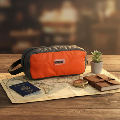 Travel Small Toiletry Bag for Men Nylon Dopp Kit Medicine Bag Travel Organizer Pouch Shave Kits for Teens Toiletry Essentials Bathroom Compact Purple 9.8 * 4.3 * 3.3 Inches