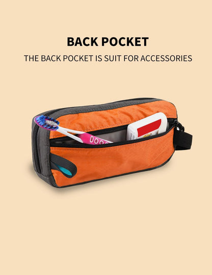 Travel Small Toiletry Bag for Men Nylon Dopp Kit Medicine Bag Travel Organizer Pouch Shave Kits for Teens Toiletry Essentials Bathroom Compact Purple 9.8 * 4.3 * 3.3 Inches