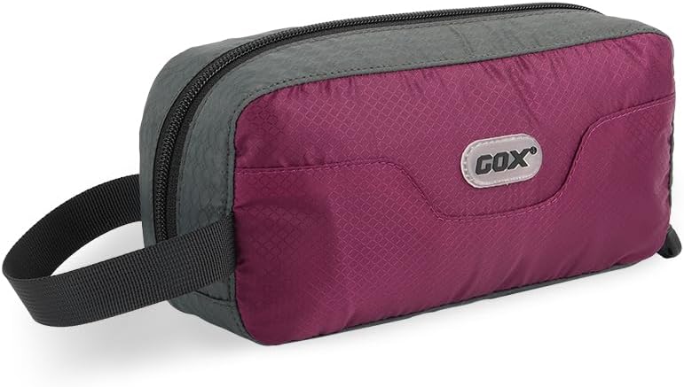 Travel Small Toiletry Bag for Men Nylon Dopp Kit Medicine Bag Travel Organizer Pouch Shave Kits for Teens Toiletry Essentials Bathroom Compact Purple 9.8 * 4.3 * 3.3 Inches
