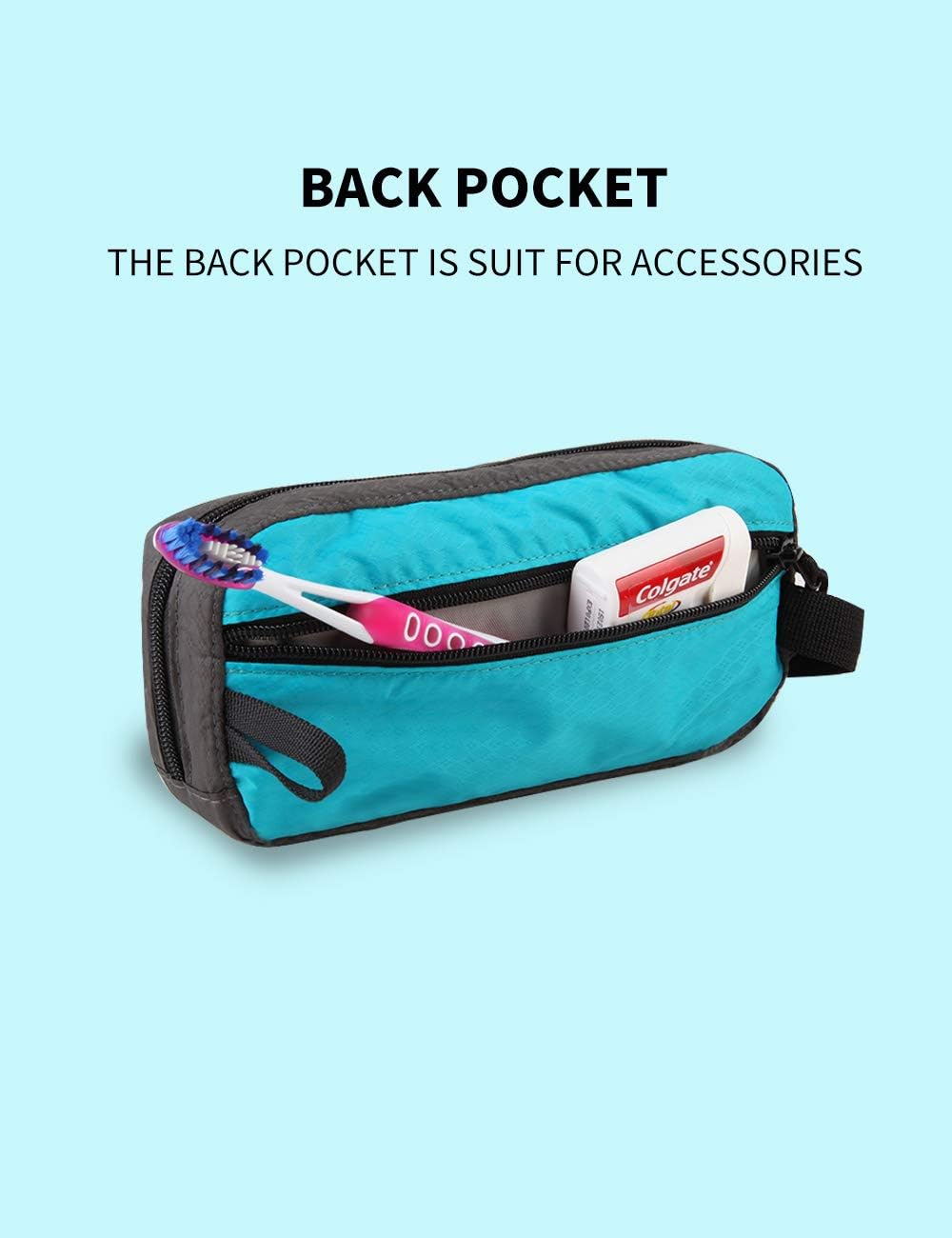 Travel Small Toiletry Bag for Men Nylon Dopp Kit Medicine Bag Travel Organizer Pouch Shave Kits for Teens Toiletry Essentials Bathroom Compact Purple 9.8 * 4.3 * 3.3 Inches