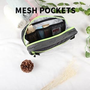 Travel Small Toiletry Bag for Men Nylon Dopp Kit Medicine Bag Travel Organizer Pouch Shave Kits for Teens Toiletry Essentials Bathroom Compact Purple 9.8 * 4.3 * 3.3 Inches
