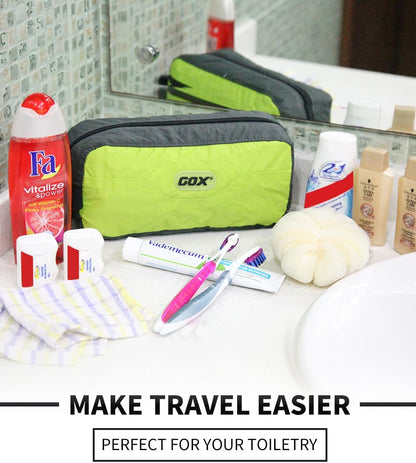Travel Small Toiletry Bag for Men Nylon Dopp Kit Medicine Bag Travel Organizer Pouch Shave Kits for Teens Toiletry Essentials Bathroom Compact Purple 9.8 * 4.3 * 3.3 Inches