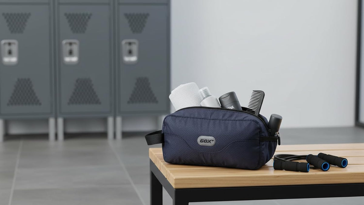 Travel Small Toiletry Bag for Men Nylon Dopp Kit Medicine Bag Travel Organizer Pouch Shave Kits for Teens Toiletry Essentials Bathroom Compact Purple 9.8 * 4.3 * 3.3 Inches
