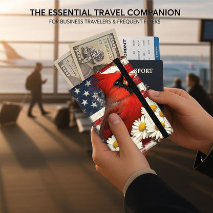 Passport Cover,RFID Blocking,Large Capacity Multi-Slot Travel Passport Wallet for Men & Women - Dark Raven - Colors B