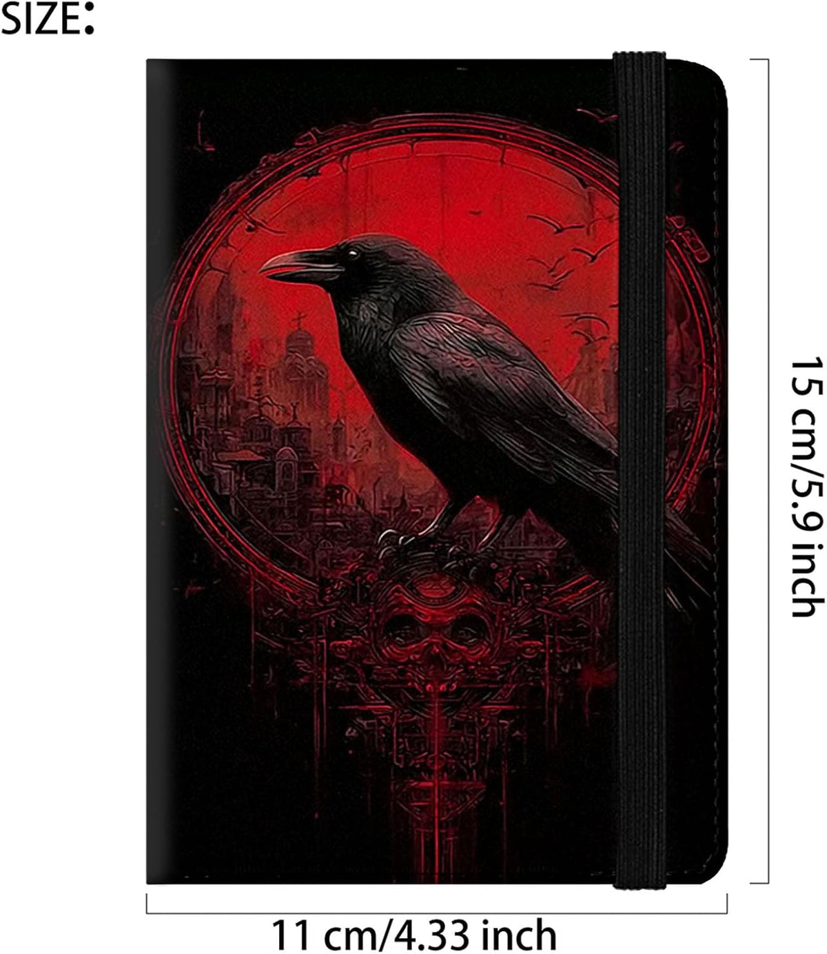 Passport Cover,RFID Blocking,Large Capacity Multi-Slot Travel Passport Wallet for Men & Women - Dark Raven - Colors B