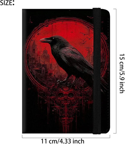 Passport Cover,RFID Blocking,Large Capacity Multi-Slot Travel Passport Wallet for Men & Women - Dark Raven - Colors B