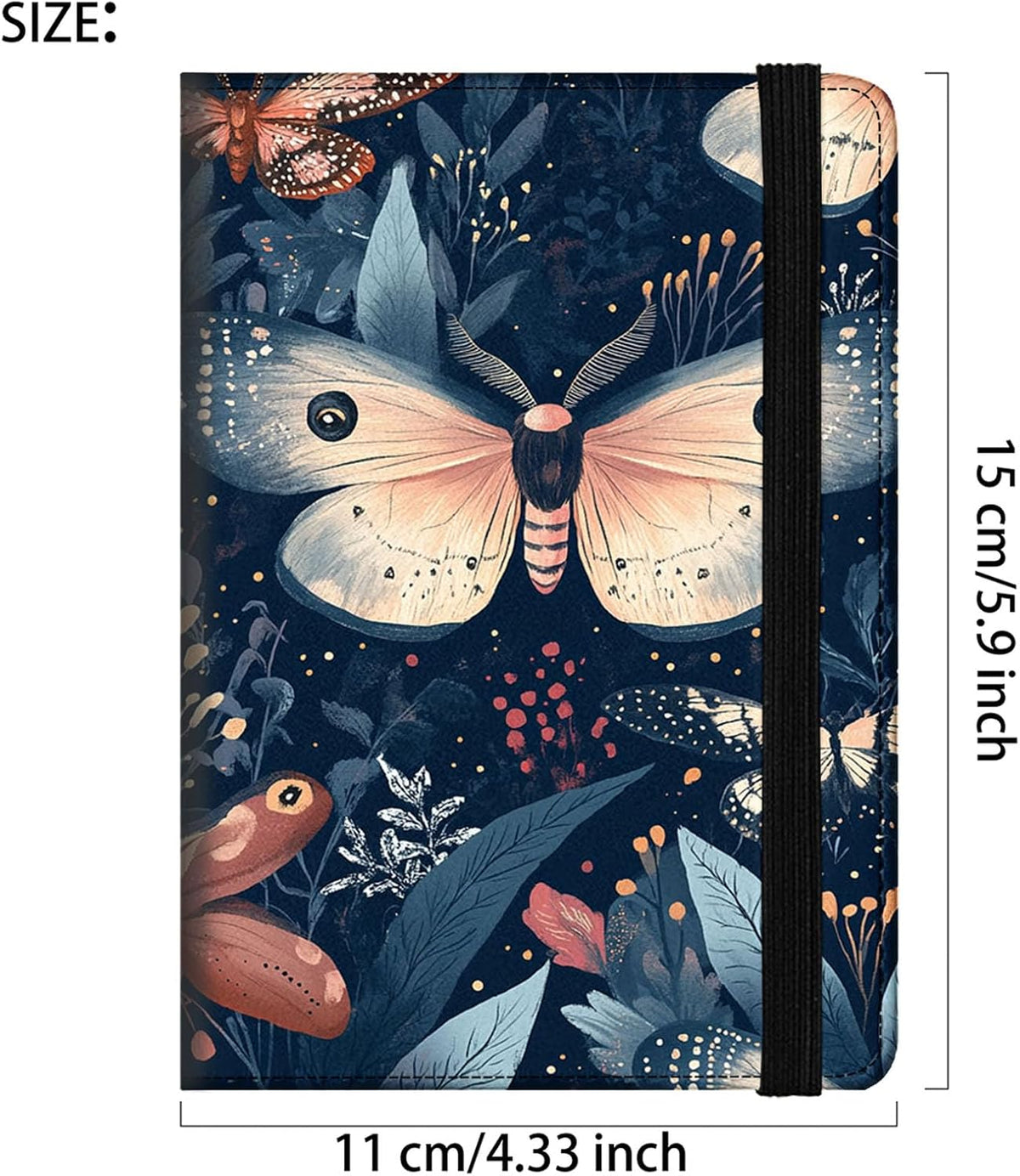 Passport Cover,RFID Blocking,Large Capacity Multi-Slot Travel Passport Wallet for Men & Women - Dark Raven - Colors B