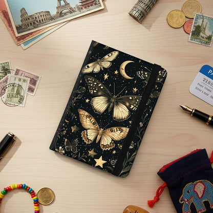Passport Cover,RFID Blocking,Large Capacity Multi-Slot Travel Passport Wallet for Men & Women - Dark Raven - Colors B
