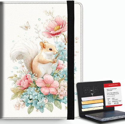 Passport Cover,RFID Blocking,Large Capacity Multi-Slot Travel Passport Wallet for Men & Women - Dark Raven - Colors B