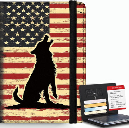 Passport Cover,RFID Blocking,Large Capacity Multi-Slot Travel Passport Wallet for Men & Women - Dark Raven - Colors B