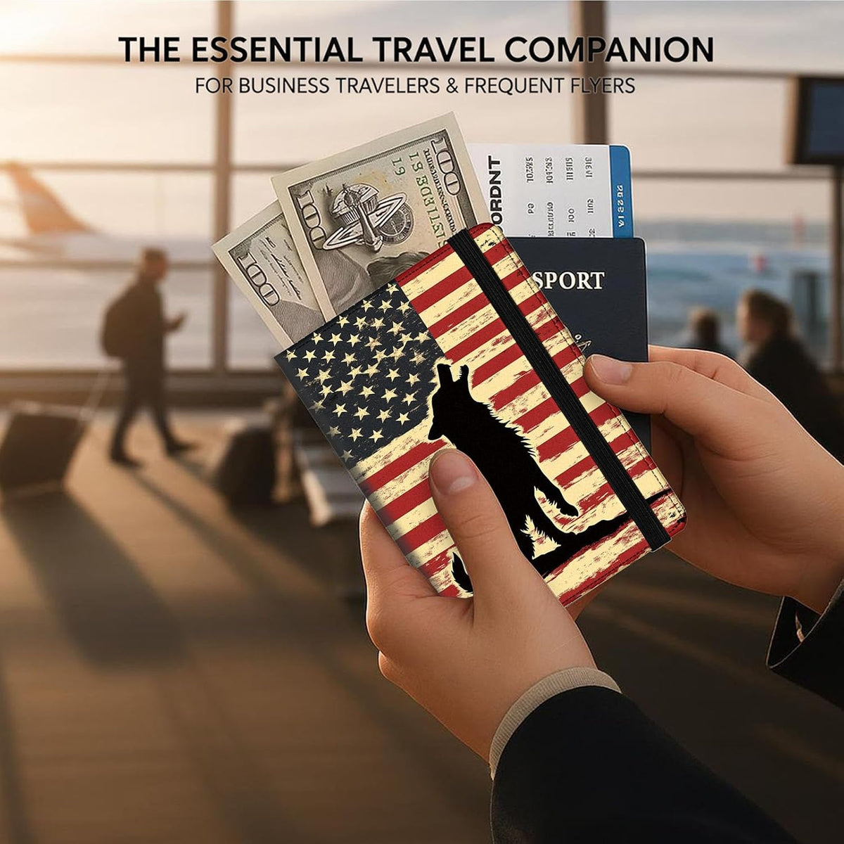 Passport Cover,RFID Blocking,Large Capacity Multi-Slot Travel Passport Wallet for Men & Women - Dark Raven - Colors B