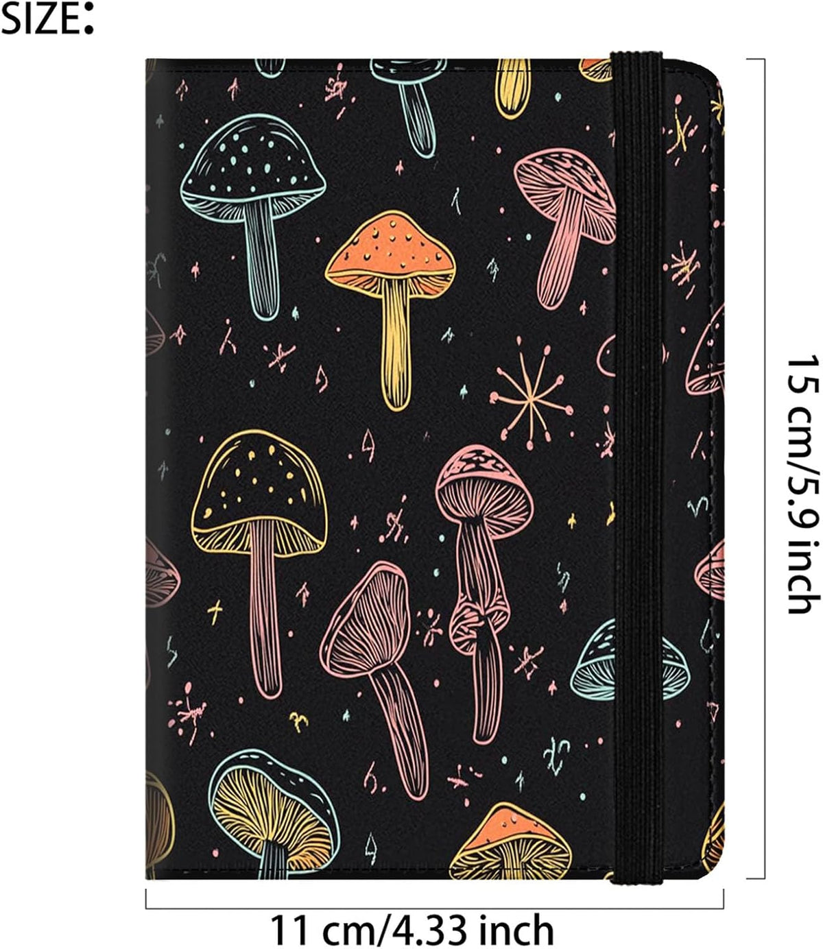 Passport Cover,RFID Blocking,Large Capacity Multi-Slot Travel Passport Wallet for Men & Women - Dark Raven - Colors B