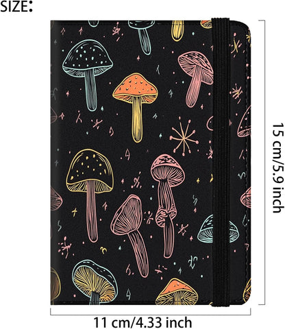 Passport Cover,RFID Blocking,Large Capacity Multi-Slot Travel Passport Wallet for Men & Women - Dark Raven - Colors B