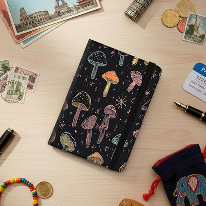 Passport Cover,RFID Blocking,Large Capacity Multi-Slot Travel Passport Wallet for Men & Women - Dark Raven - Colors B