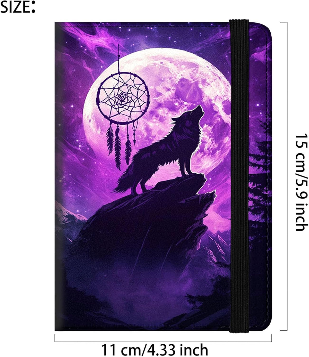 Passport Cover,RFID Blocking,Large Capacity Multi-Slot Travel Passport Wallet for Men & Women - Dark Raven - Colors B
