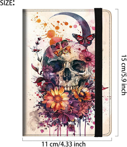 Passport Cover,RFID Blocking,Large Capacity Multi-Slot Travel Passport Wallet for Men & Women - Dark Raven - Colors B