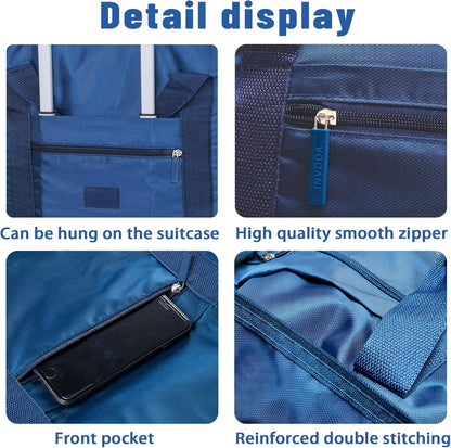 Travel Duffel Bag Lightweight Foldable Travel Bag for Women and Men Waterproof Tote Carry On Luggage Weekender Overnight Bag (Green)