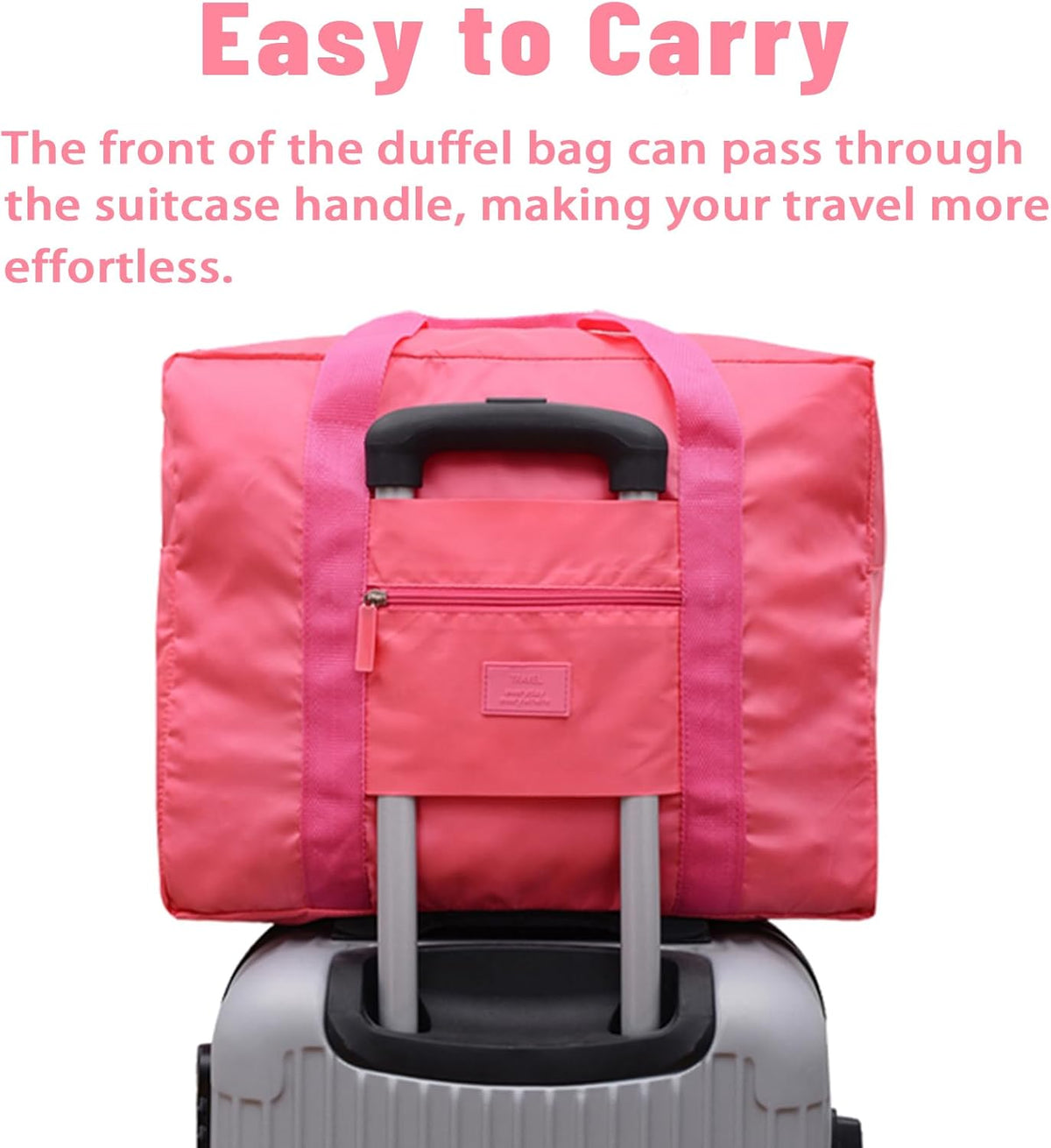 Travel Duffel Bag Lightweight Foldable Travel Bag for Women and Men Waterproof Tote Carry On Luggage Weekender Overnight Bag (Green)