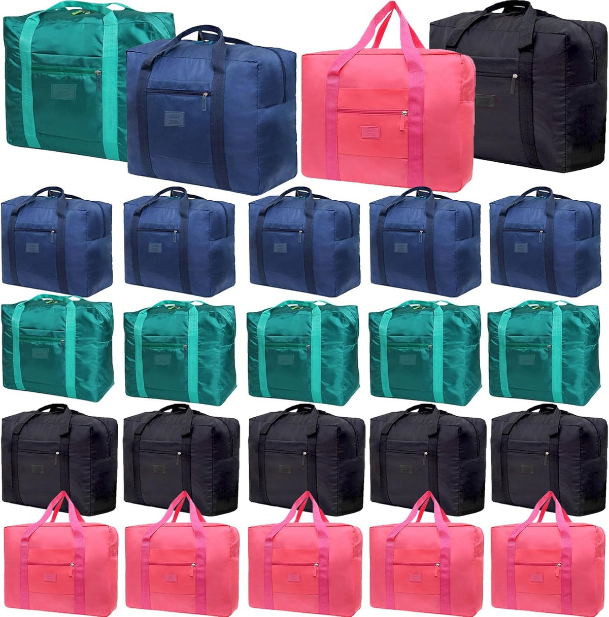 Travel Duffel Bag Lightweight Foldable Travel Bag for Women and Men Waterproof Tote Carry On Luggage Weekender Overnight Bag (Green)