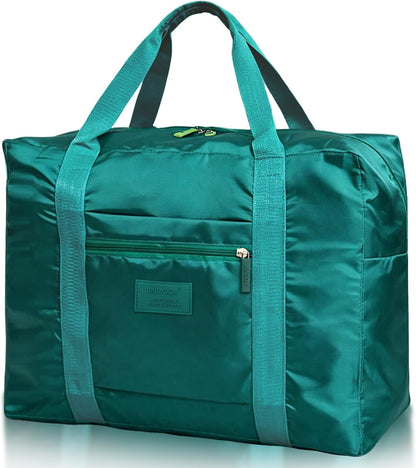 Travel Duffel Bag Lightweight Foldable Travel Bag for Women and Men Waterproof Tote Carry On Luggage Weekender Overnight Bag (Green)