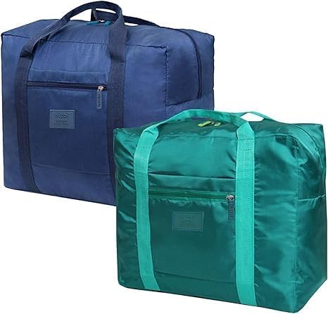 Travel Duffel Bag Lightweight Foldable Travel Bag for Women and Men Waterproof Tote Carry On Luggage Weekender Overnight Bag (Green)