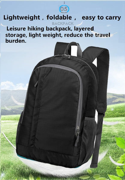 Ultra Lightweight-Packable-Hiking-Backpack Foldable Travel Camping Daypack Casual Outdoor Water-resistant 25L Backpacks (Lake Blue)