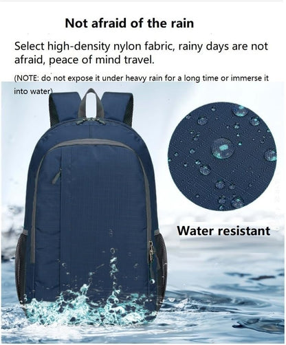 Ultra Lightweight-Packable-Hiking-Backpack Foldable Travel Camping Daypack Casual Outdoor Water-resistant 25L Backpacks (Lake Blue)
