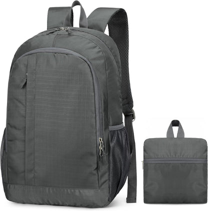 Ultra Lightweight-Packable-Hiking-Backpack Foldable Travel Camping Daypack Casual Outdoor Water-resistant 25L Backpacks (Lake Blue)