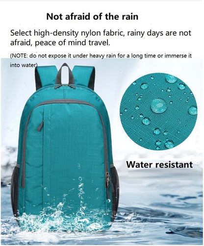 Ultra Lightweight-Packable-Hiking-Backpack Foldable Travel Camping Daypack Casual Outdoor Water-resistant 25L Backpacks (Lake Blue)
