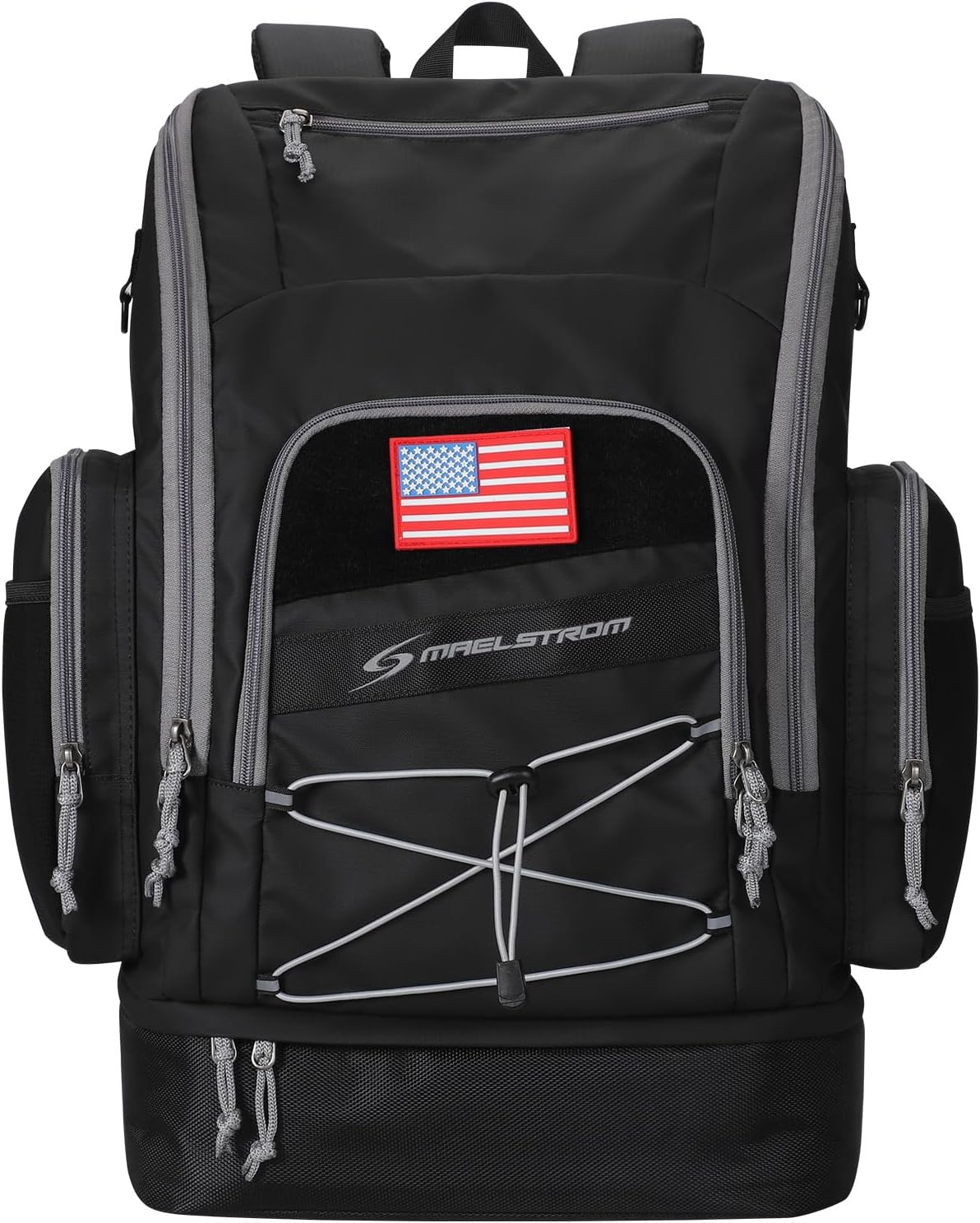 Waterproof Swim Backpack, Gear Sports Bag With Shoe Compartment | 35l Capacity, Durable Polyester, Ergonomic Back Padding, Lightweight. Ideal For Swimming, Snorkeling, Kayaking, Gym, Travel