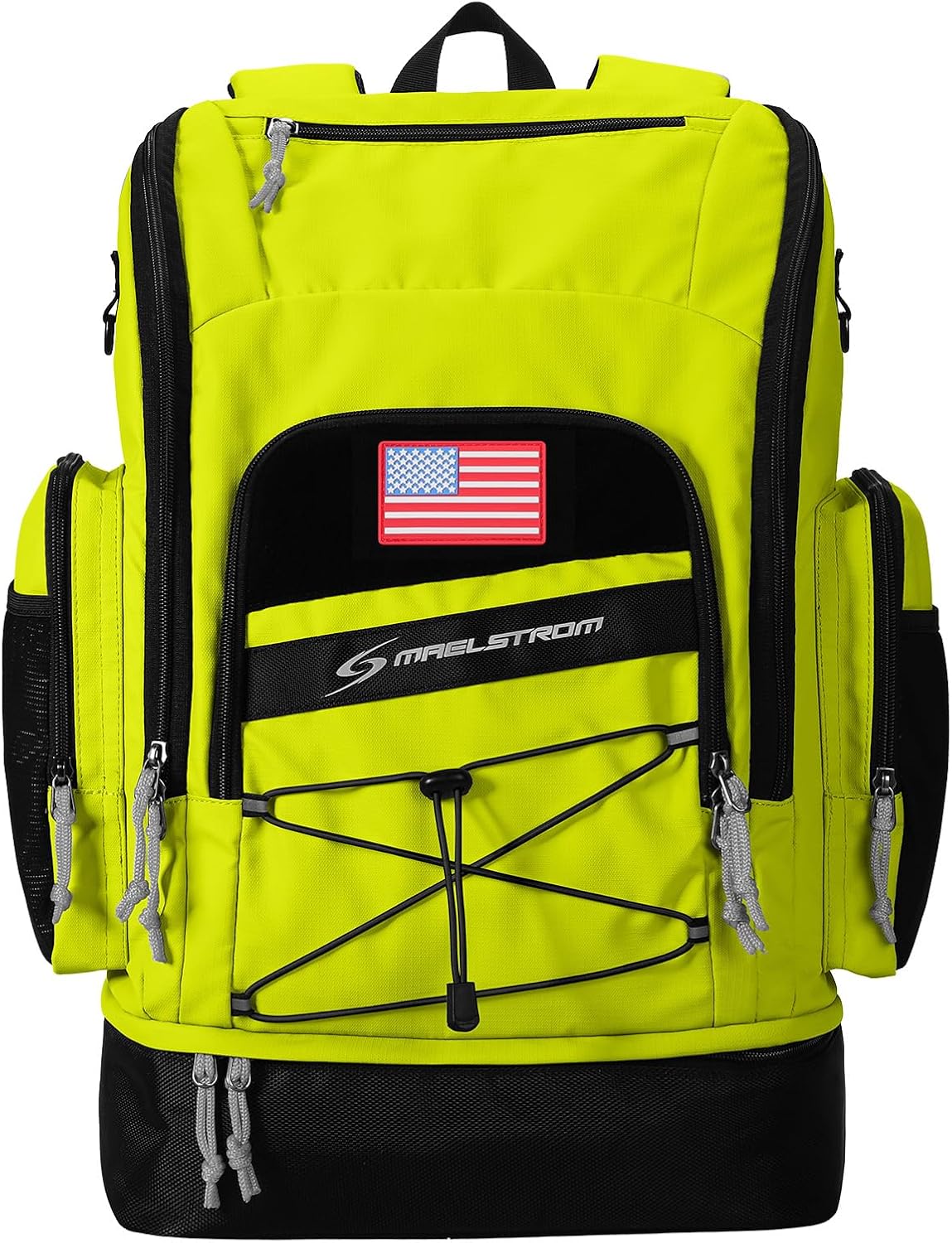 Waterproof Swim Backpack, Gear Sports Bag With Shoe Compartment | 35l Capacity, Durable Polyester, Ergonomic Back Padding, Lightweight. Ideal For Swimming, Snorkeling, Kayaking, Gym, Travel