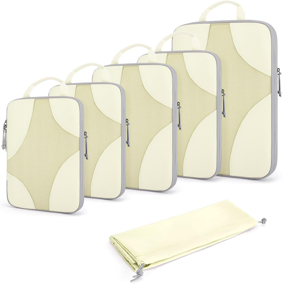 Compression Packing Cubes, Travel Bag Cruise Ship Essentials | Lightweight, Compressible Suitcase Organizer Set fit Standard Carry-On & Checked Luggage, 6 Set, 14 Set Washable Packing Bags