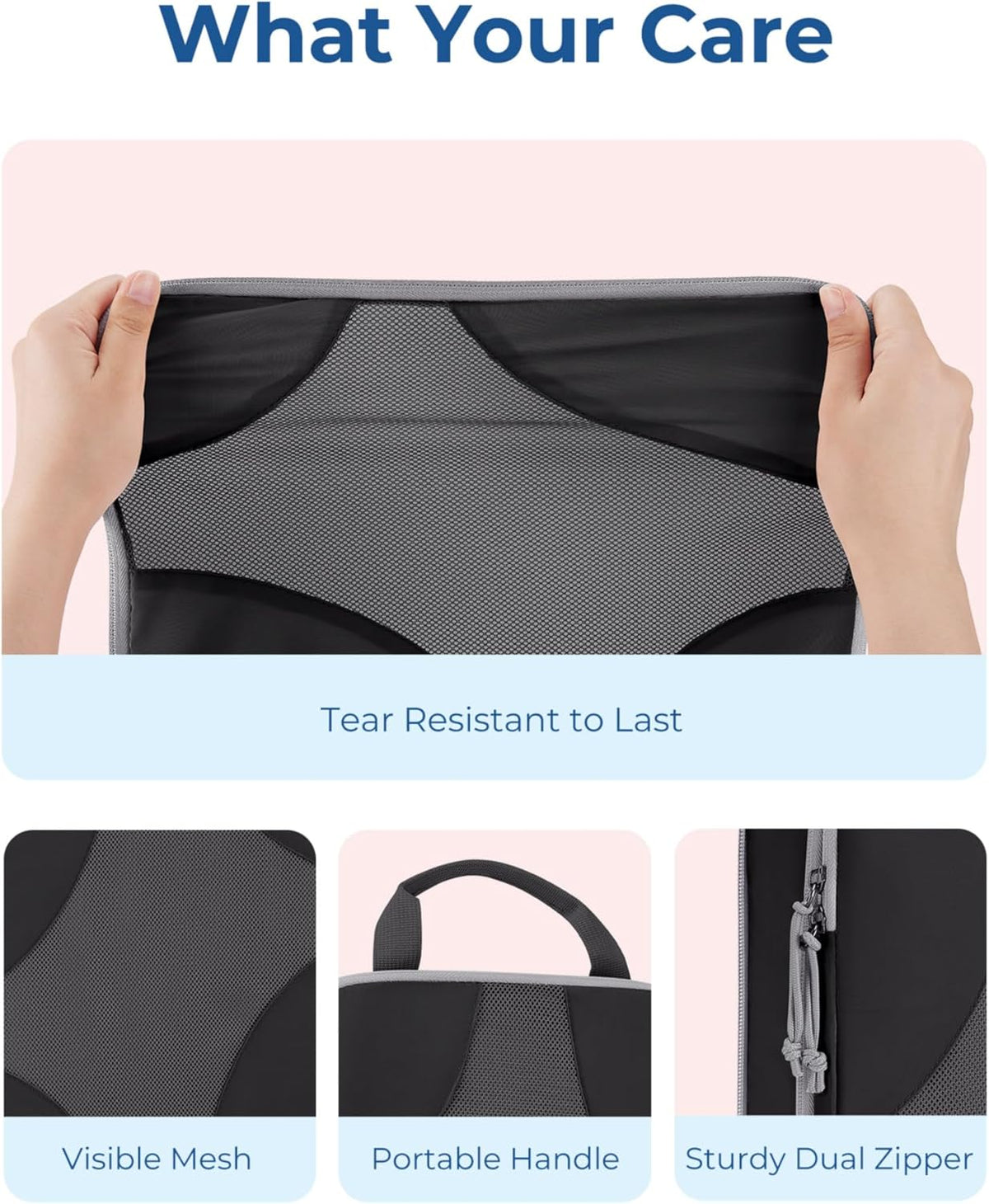 Compression Packing Cubes, Travel Bag Cruise Ship Essentials | Lightweight, Compressible Suitcase Organizer Set fit Standard Carry-On & Checked Luggage, 6 Set, 14 Set Washable Packing Bags