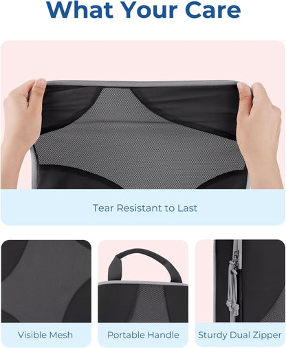 Compression Packing Cubes, Travel Bag Cruise Ship Essentials | Lightweight, Compressible Suitcase Organizer Set fit Standard Carry-On & Checked Luggage, 6 Set, 14 Set Washable Packing Bags