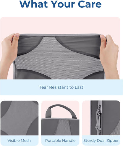Compression Packing Cubes, Travel Bag Cruise Ship Essentials | Lightweight, Compressible Suitcase Organizer Set fit Standard Carry-On & Checked Luggage, 6 Set, 14 Set Washable Packing Bags