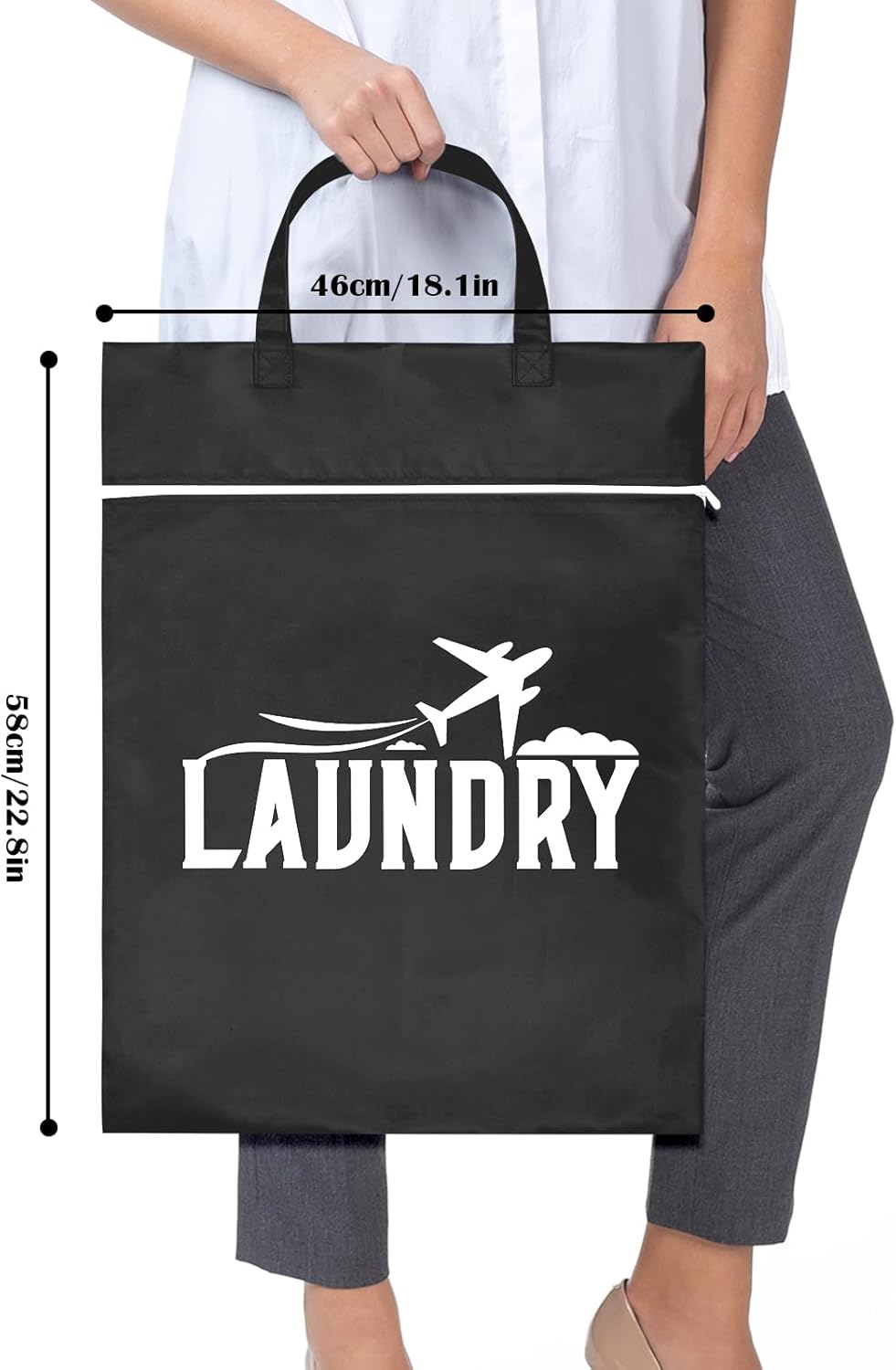 2 Pcs Large Travel Laundry Bag Washable Waterproof Wet Bag Dirty Clothes Bag Swimsuit Workout Bag for Gym Clothes Laundry Wet Clothes Swimming Pool Yoga College Dorm (Blue+Grey)