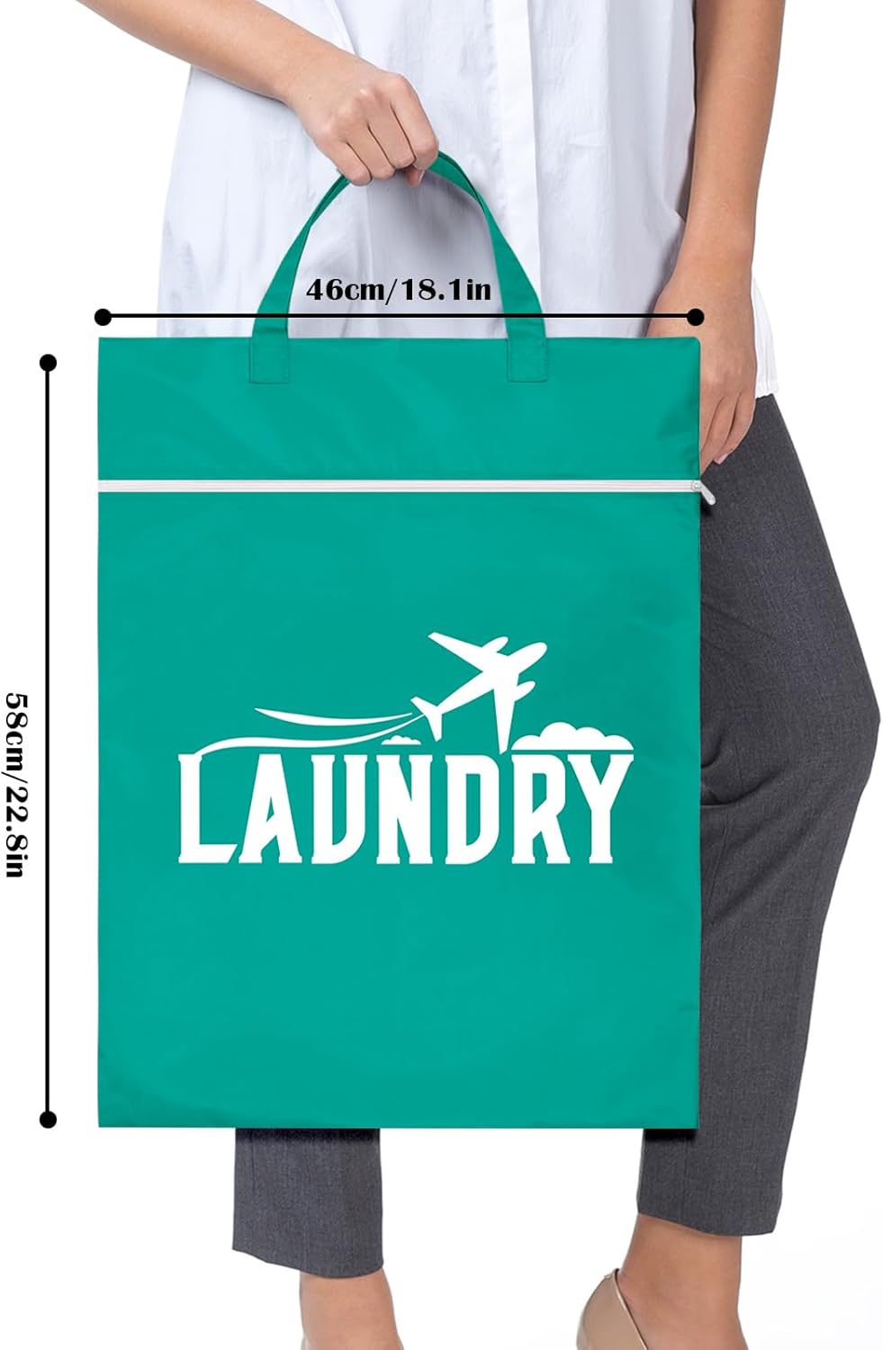 2 Pcs Large Travel Laundry Bag Washable Waterproof Wet Bag Dirty Clothes Bag Swimsuit Workout Bag for Gym Clothes Laundry Wet Clothes Swimming Pool Yoga College Dorm (Blue+Grey)