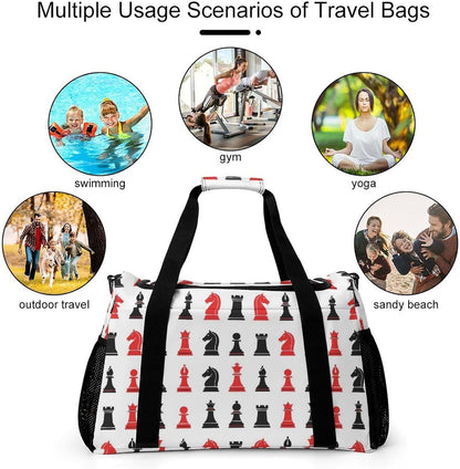 Large Capacity Duffel Bag for Gym Sports Travel Simple Organization Weekender Overnight